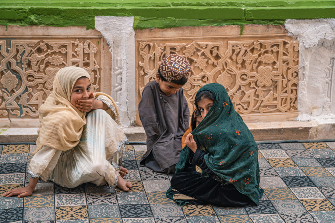 Curious children in Herat