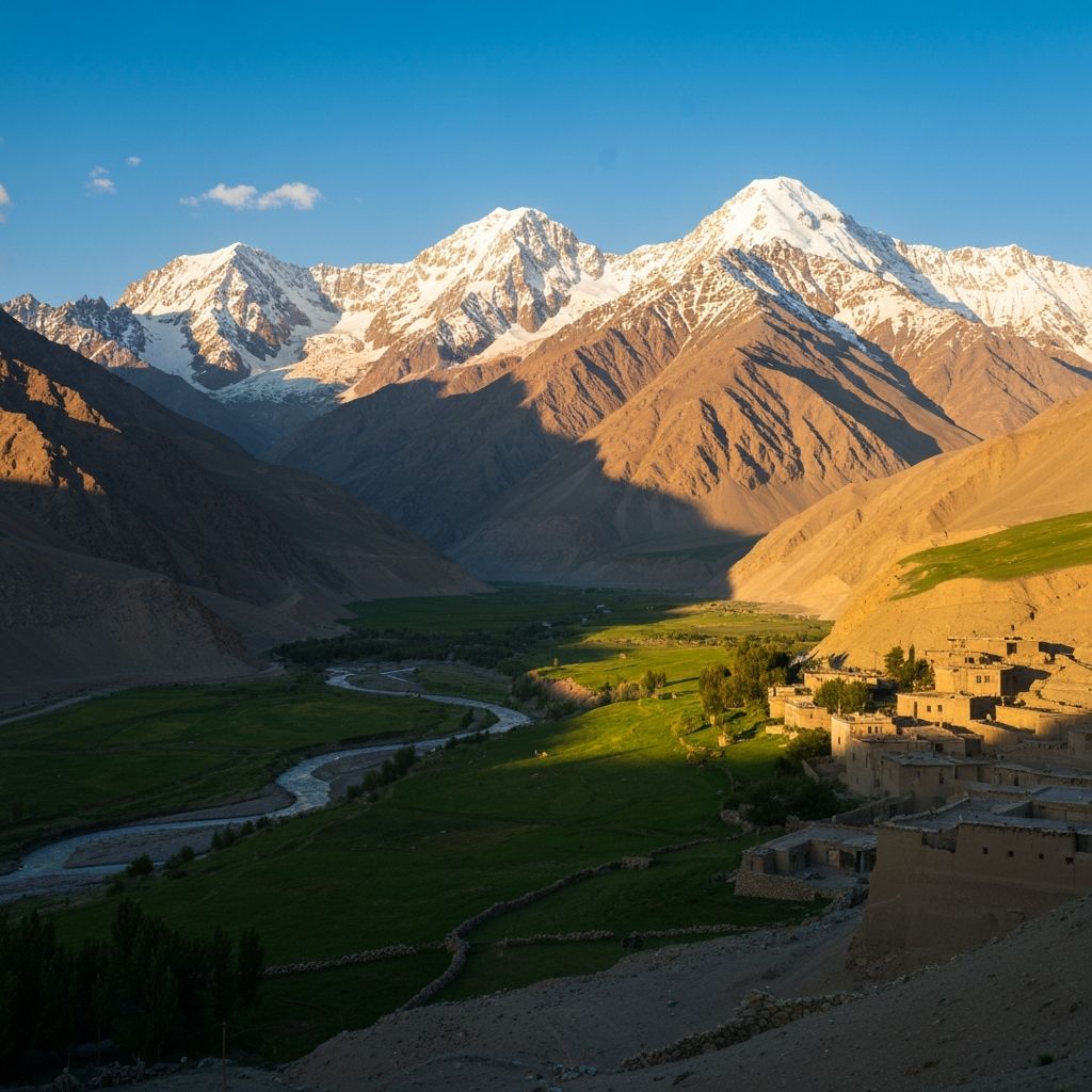 Stunning landscape of Afghanistan mountains